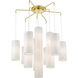 Strathmore 15 Light 44.5 inch Satin Brass Foyer Chandelier Ceiling Light