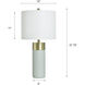 Signature 27.75 inch 100 watt Soft Brass and Natural Cement Table Lamp Portable Light