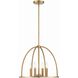 Abbott 4 Light 18.25 inch Vibrant Gold Chandelier Ceiling Light