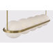 Vanderlane LED 49.5 inch Legacy Brass Linear Chandelier Ceiling Light