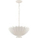 AERIN Hampton 3 Light 19.5 inch Plaster White Chandelier Ceiling Light, Small