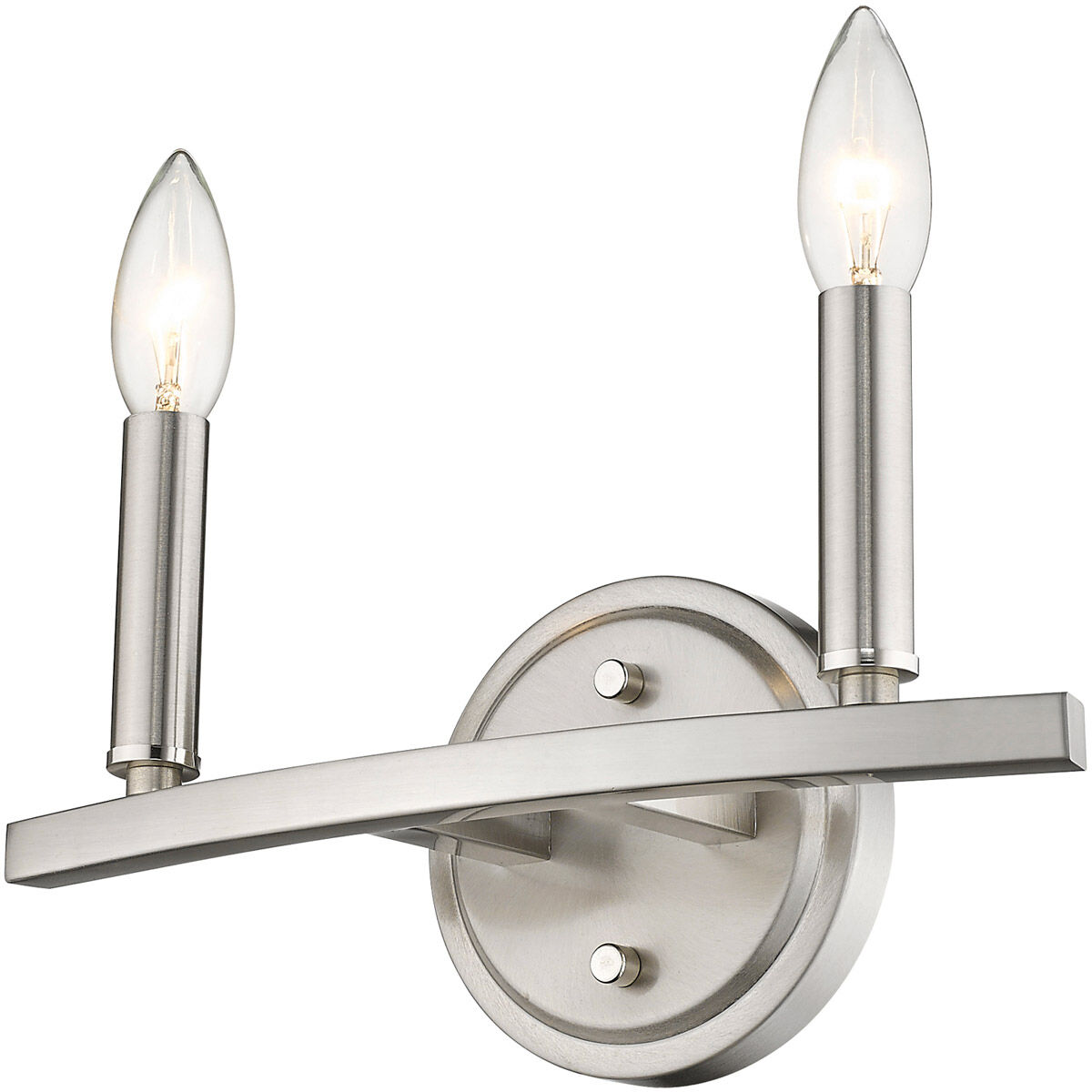 Sawyer 2 Light 12 inch Satin Nickel Vanity Light Wall Light