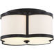 Lacey 3 Light 16 inch Classic Bronze Semi-Flush Ceiling Light, Essentials