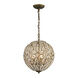 Benedetta 5 Light 13 inch Dark Bronze Chandelier Ceiling Light