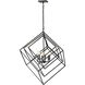 Euclid 6 Light 35.5 inch Matte Black Chandelier Ceiling Light
