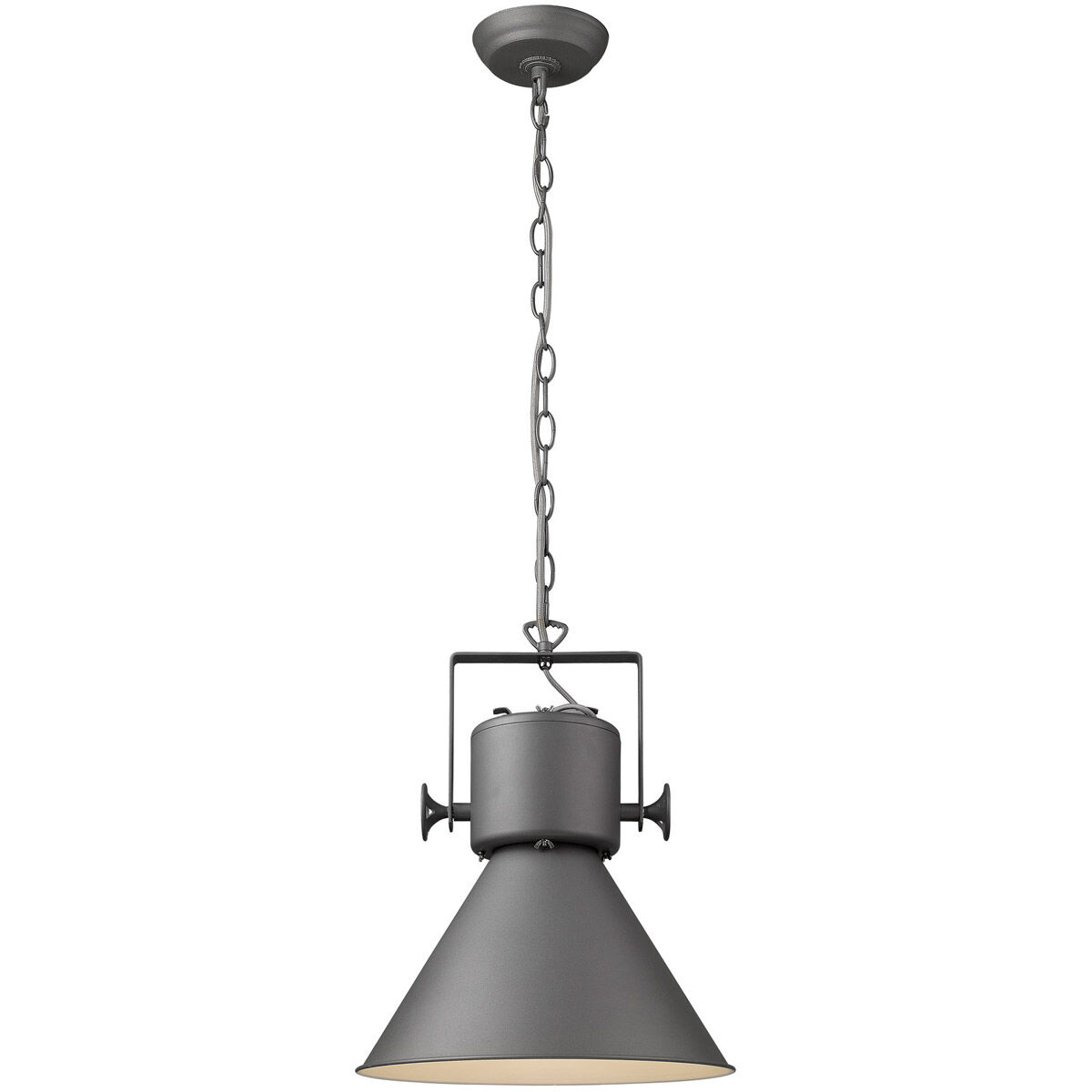Crew 1 Light 18 inch Gray Pendant Ceiling Light