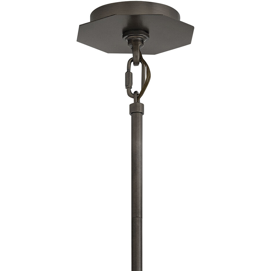 Facet 12 Light 38 inch Black Oxide Chandelier Ceiling Light