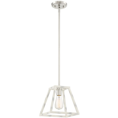 Rhode 1 Light 9.25 inch Coastal Weathered White Mini Pendant Ceiling Light