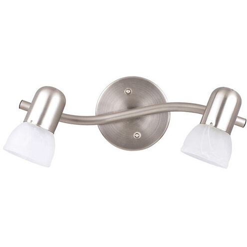 Jasper 2 Light Brushed Pewter Track Lighting Ceiling Light