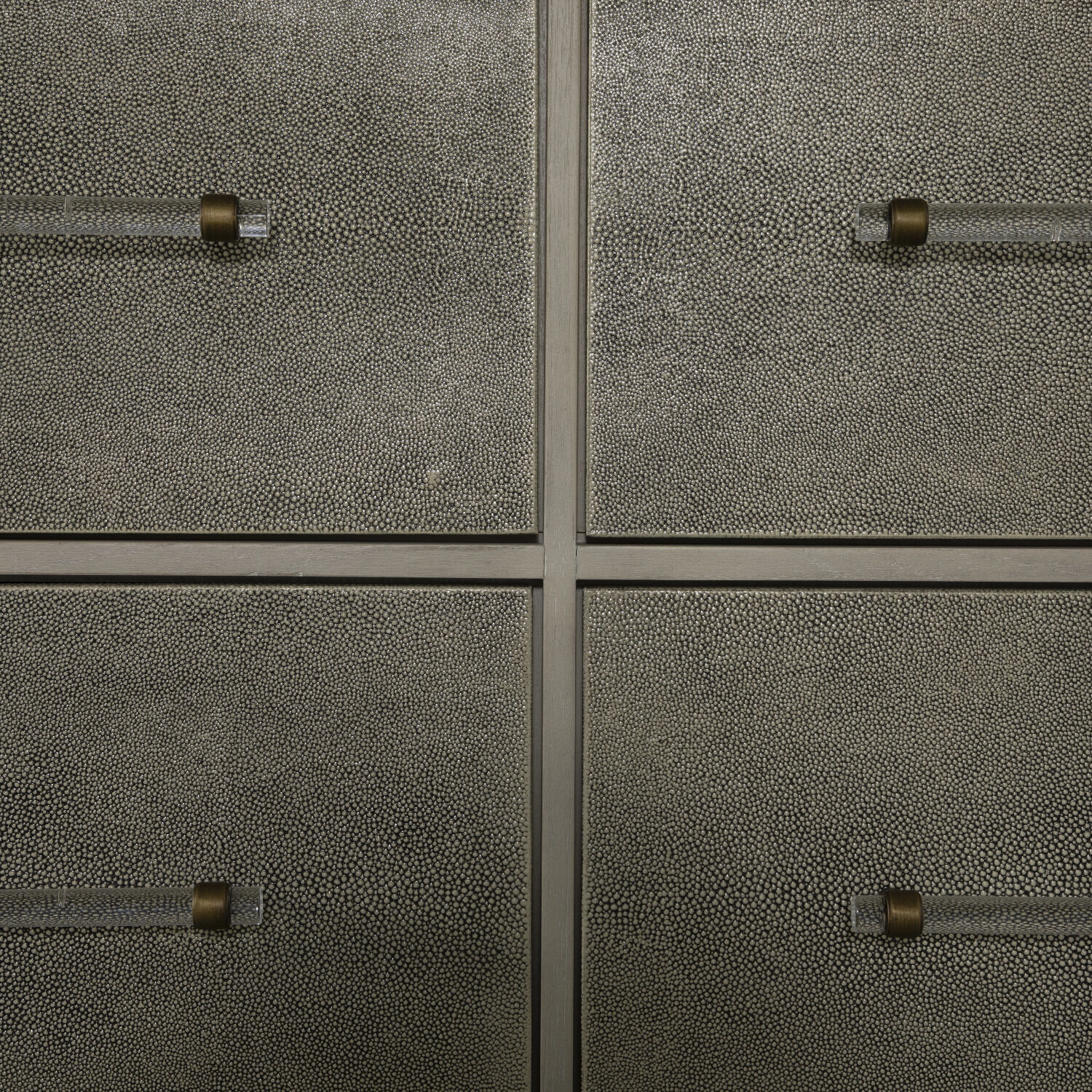 Alford Cerused White / Natural Shagreen Chest