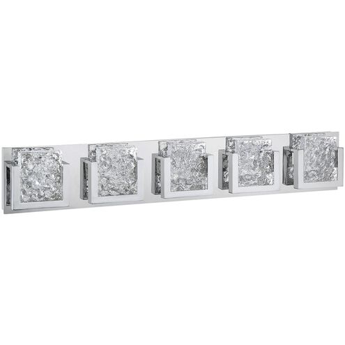 Ice-Lava 10 Light 39 inch Chrome Vanity Light Wall Light in 5