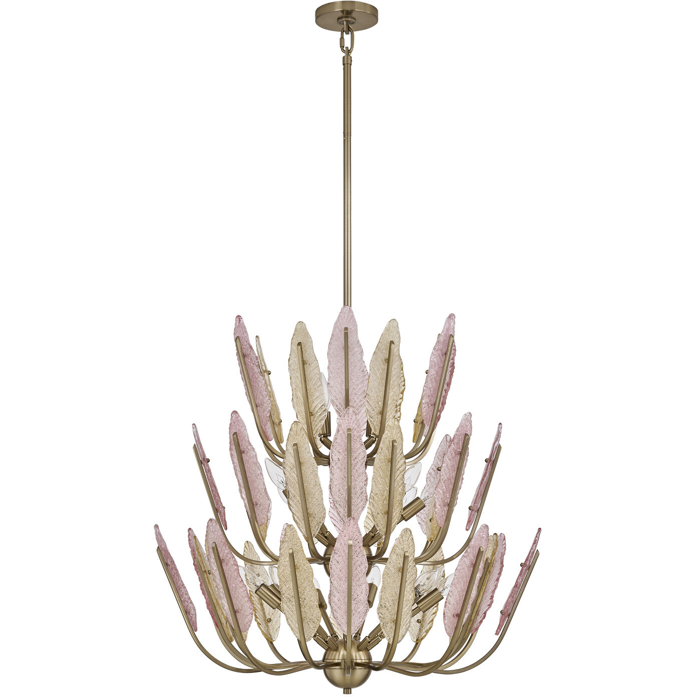 Autumna 22 Light 29.5 inch Brushed Champagne Gold Chandelier Ceiling Light