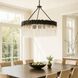 Matrix 10 Light 30 inch Matte Black and French Gold Chandelier Ceiling Light
