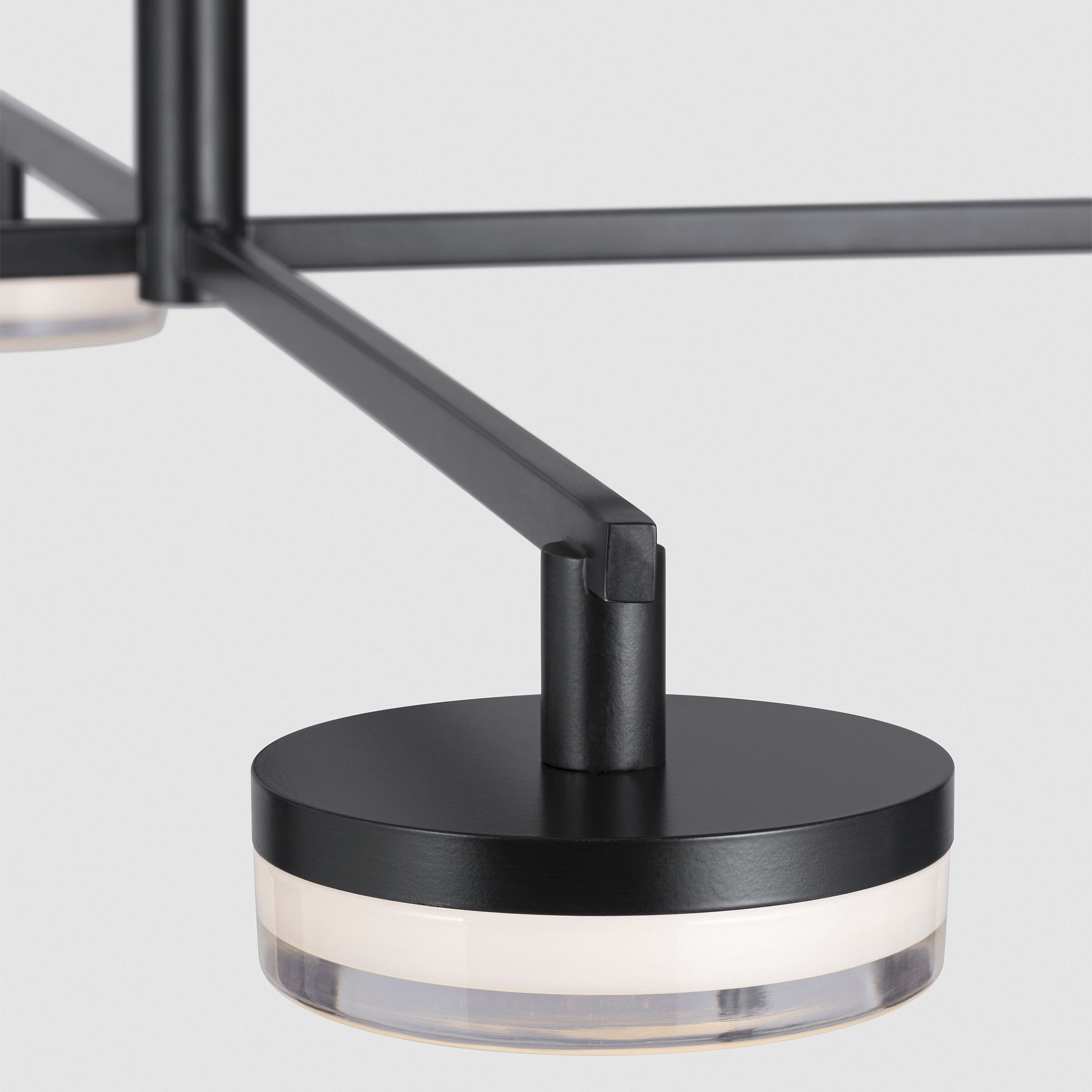 Sean Lavin Khan LED 34 inch Aged Iron Chandelier Ceiling Light