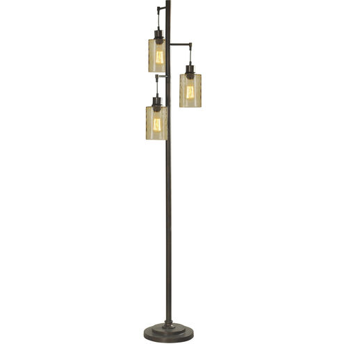 Signature 72 inch 40.00 watt Bronze and Champpange Floor Lamp Portable Light
