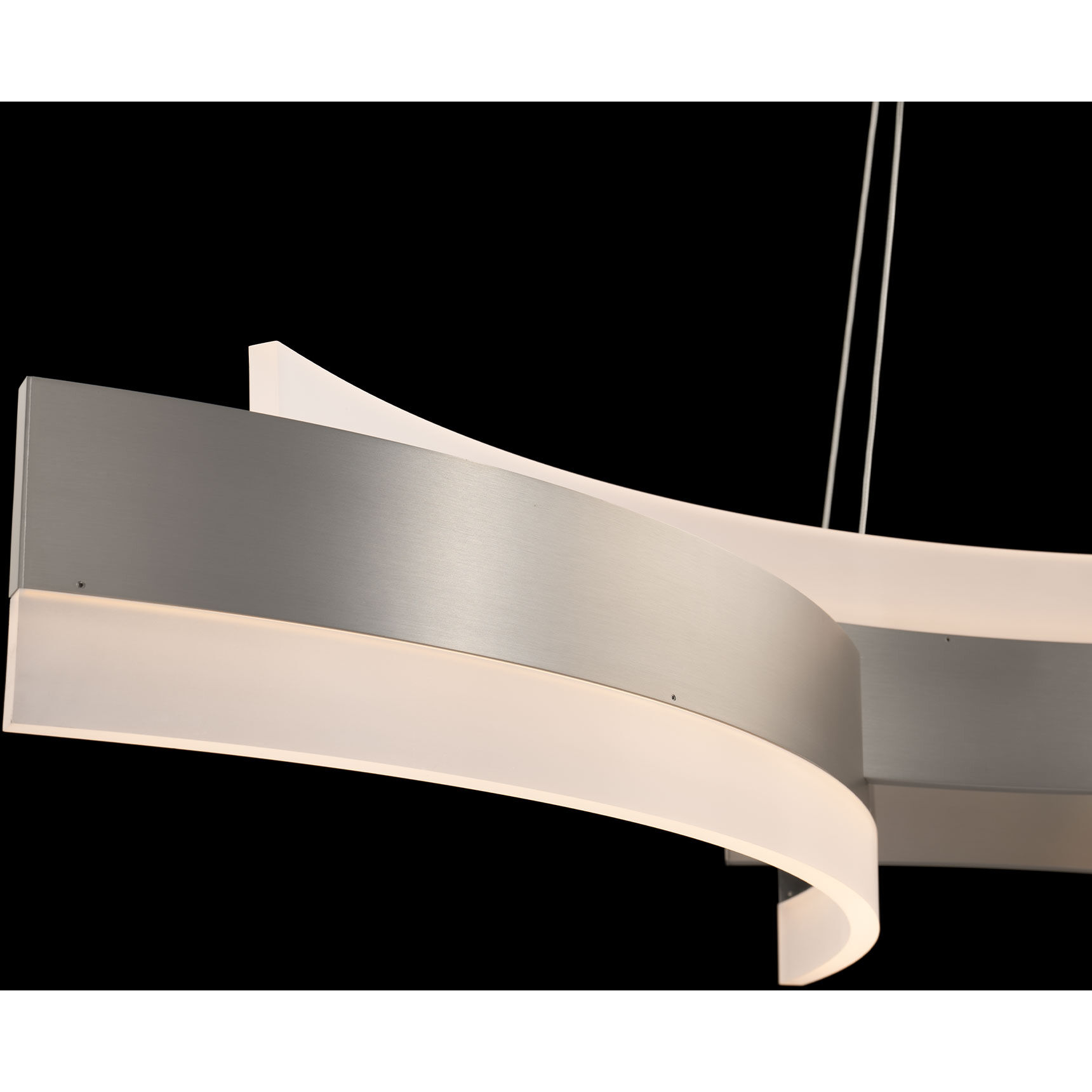 Arcs LED 15.88 inch Brushed Nickel Indoor Hanging Lighting Ceiling Light