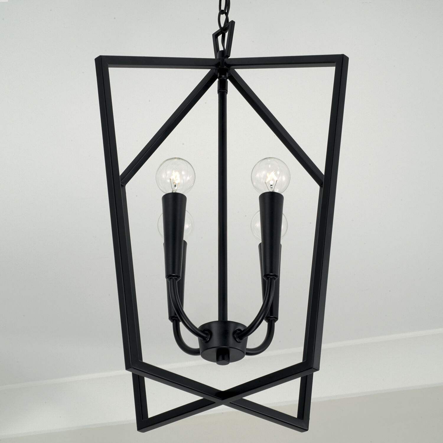 Holden 4 Light 17 inch Matte Black Foyer Ceiling Light