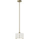 Exos 1 Light 11.6 inch Modern Brass Pendant Ceiling Light, Small - Open Box