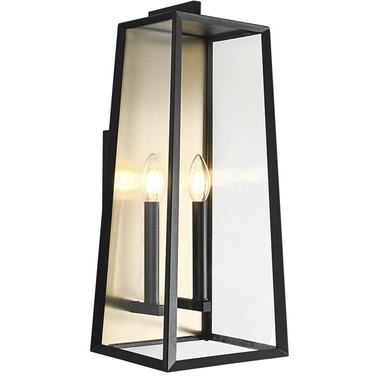 Aviv 2 Light 9 inch Matte Black Wall Sconce Wall Light