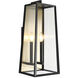 Aviv 2 Light 9 inch Matte Black Wall Sconce Wall Light