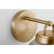 Drew & Jonathan Preston 1 Light 8.25 inch Satin Brass Bath Vanity Wall Light in Standard