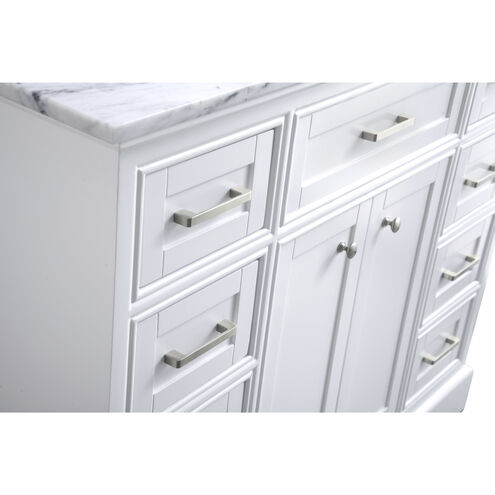 Americana 84 X 22 X 70 inch White Vanity Sink Set