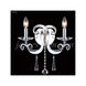 Europa 2 Light 14 inch Silver Crystal Chandelier Ceiling Light