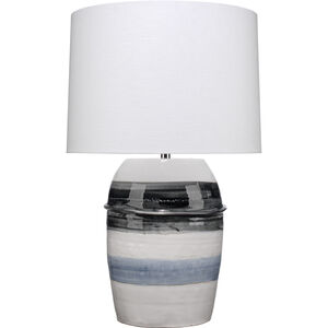 Horizon Striped 32 inch 150.00 watt Grey / Black / White Ceramic Table Lamp Portable Light