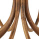 Samsara 8 Light 42.5 inch Natural and Saddle Tan Chandelier Ceiling Light