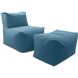 Seascape Turquoise Outdoor Pouf Chair