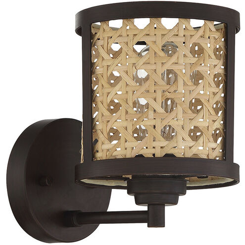 Malaya 1 Light 6.13 inch Aged Bronze Brushed Wall Sconce Wall Light