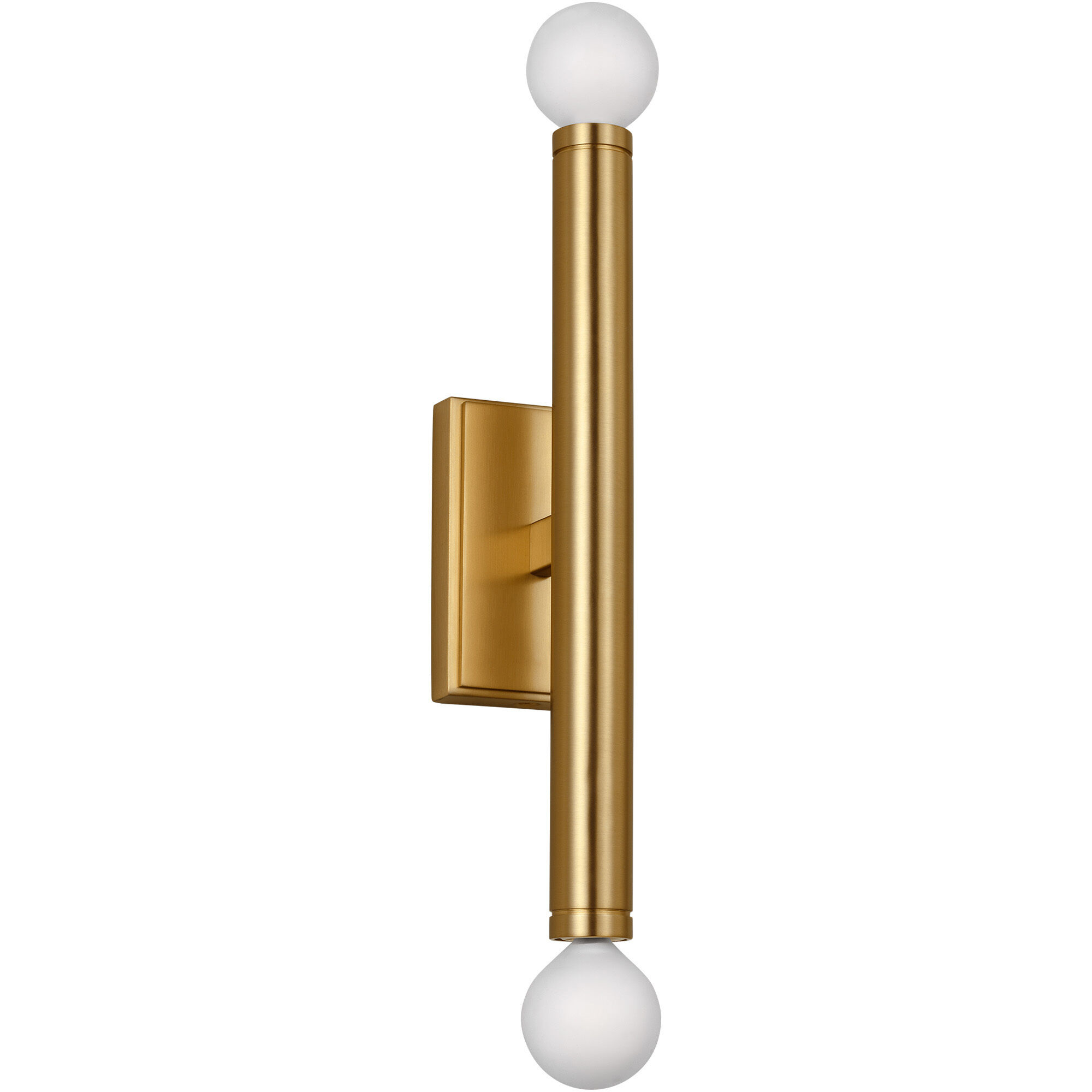 TOB by Thomas O'Brien Beckham Modern 2 Light 2.75 inch Burnished Brass ADA Wall Sconce Wall Light