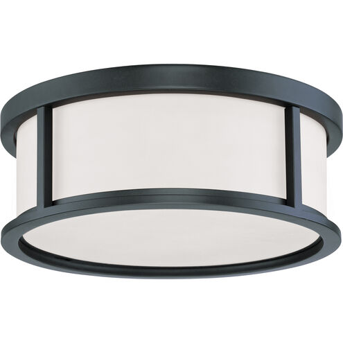 Odeon 3 Light 15 inch Aged Bronze Flush Mount Ceiling Light