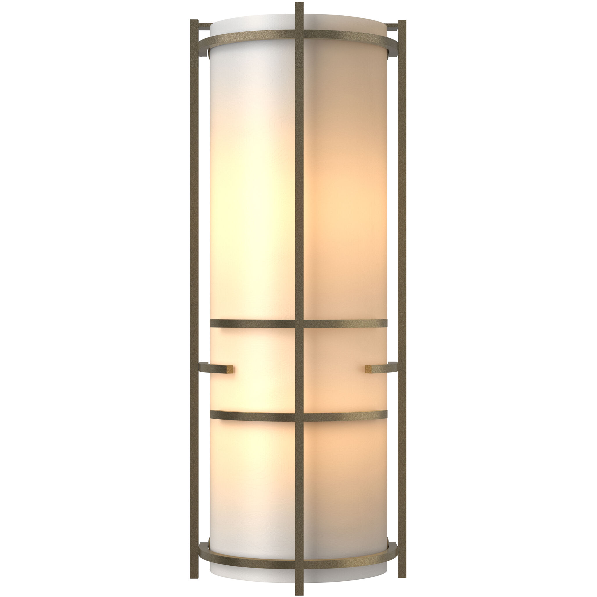 Extended Bars 2 Light 6.75 inch Soft Gold Sconce Wall Light in White Art