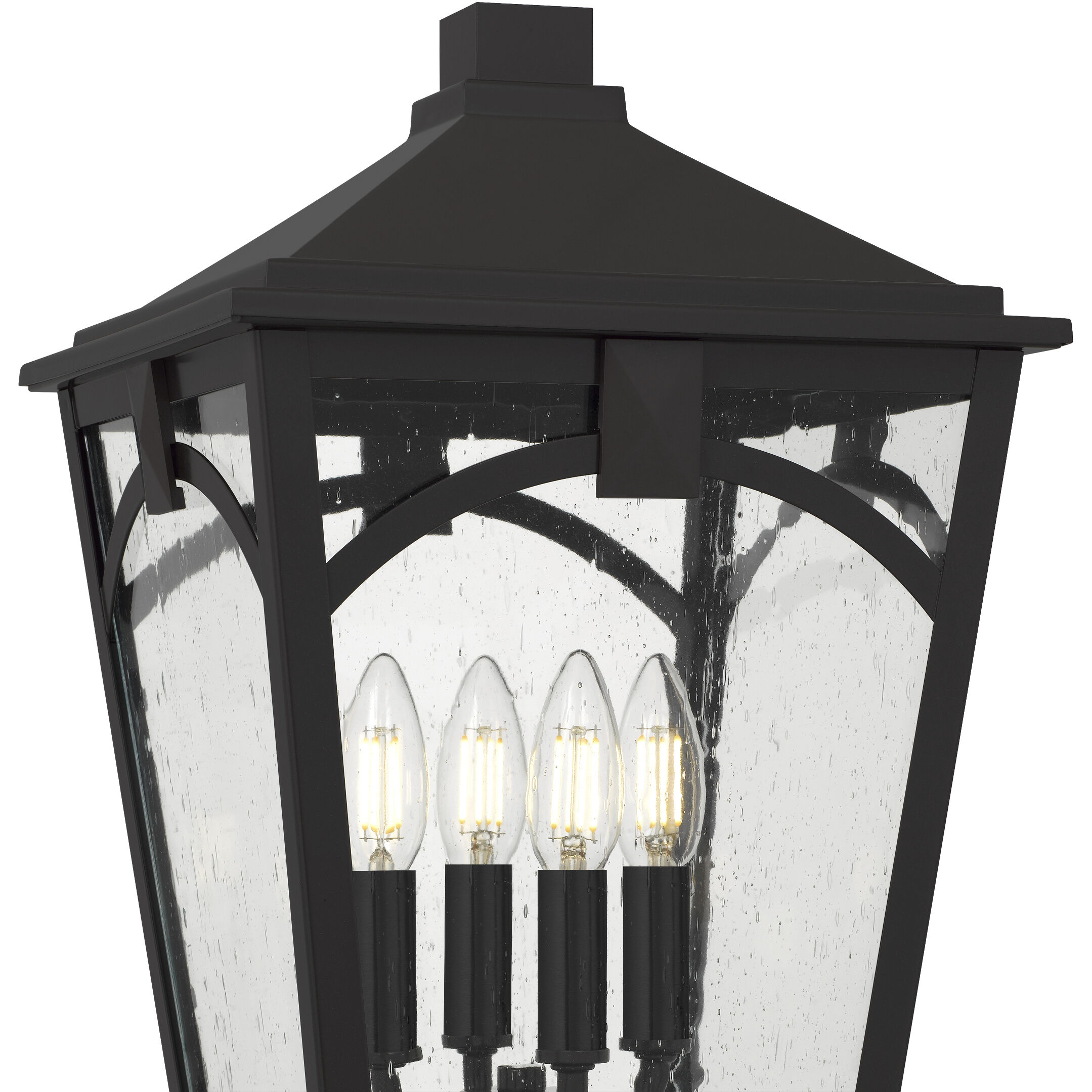 Jaxon 4 Light 19.5 inch Western Bronze Outdoor Post Lantern
