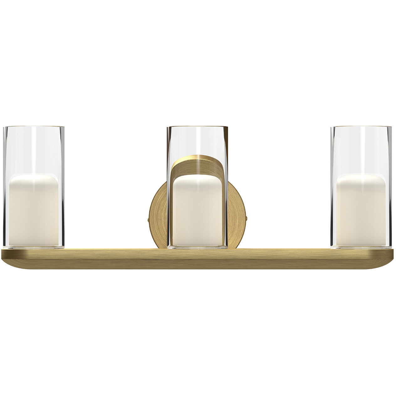 Birch Bath Vanity Light Wall Light in Brushed Gold