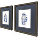 Indigo Vase I Blue and Multi and White Framed Art, Propac