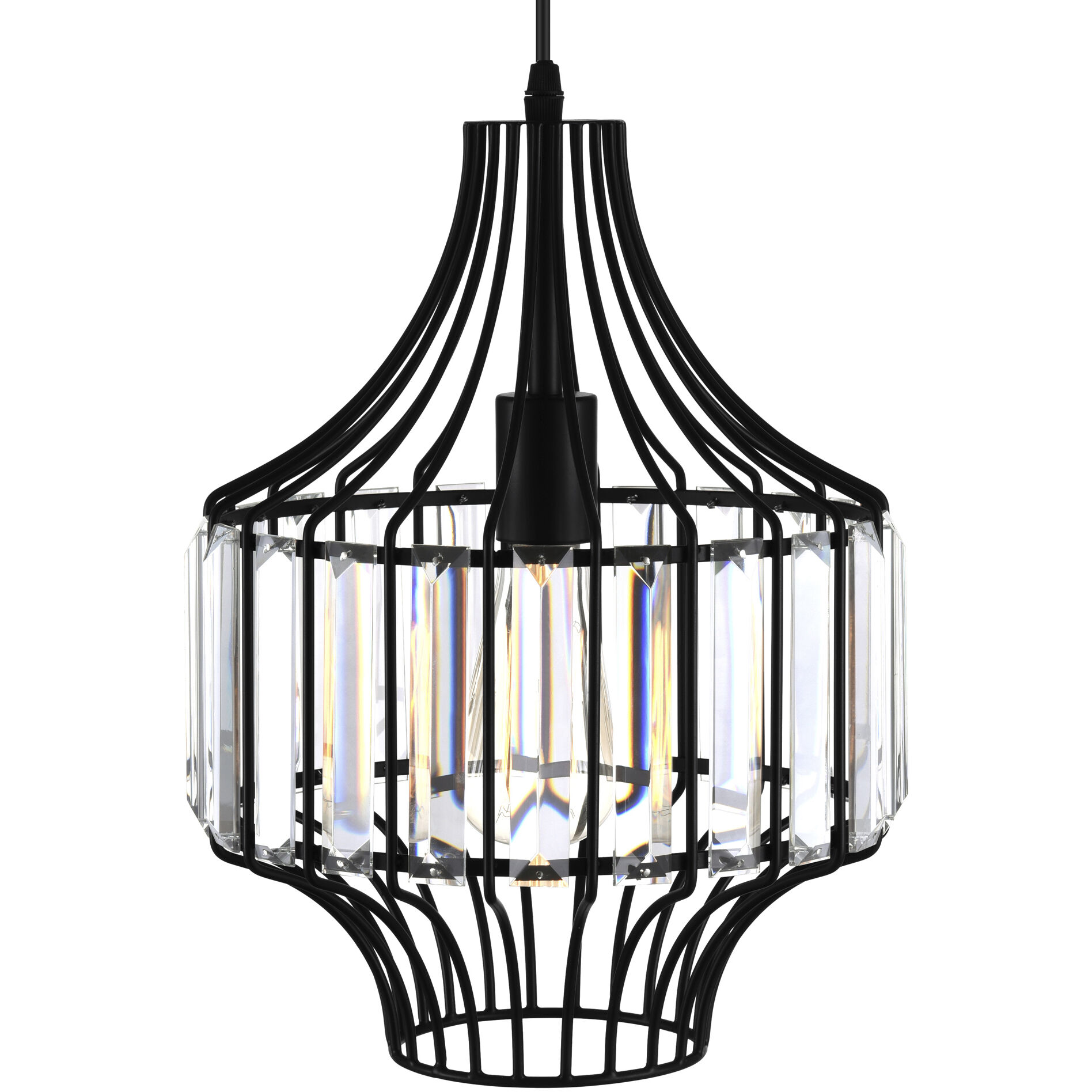 Alethia 1 Light 10 inch Black Down Pendant Ceiling Light