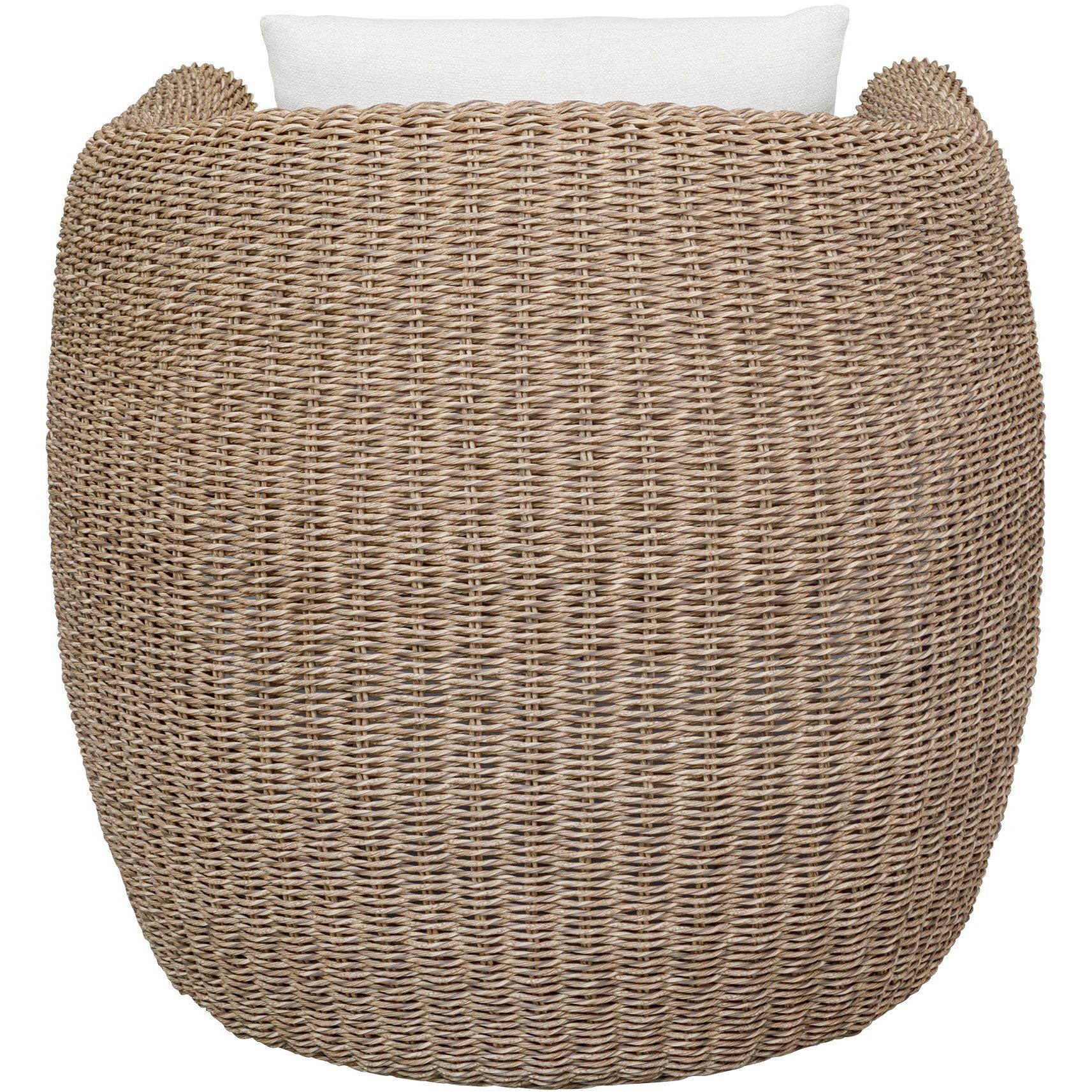 Tropic Golden Flax and Oyster White Outdoor Lounge Chair