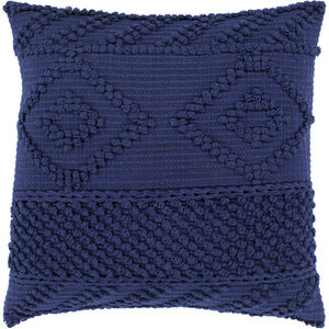 Merdo 18 X 18 inch Dark Blue Pillow Kit, Square