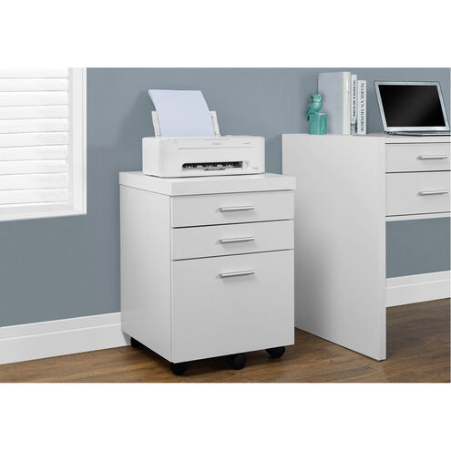 Robeson White and Black Filing Cabinet