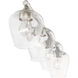 Willow 4 Light 36 inch Brushed Nickel Vanity Sconce Wall Light