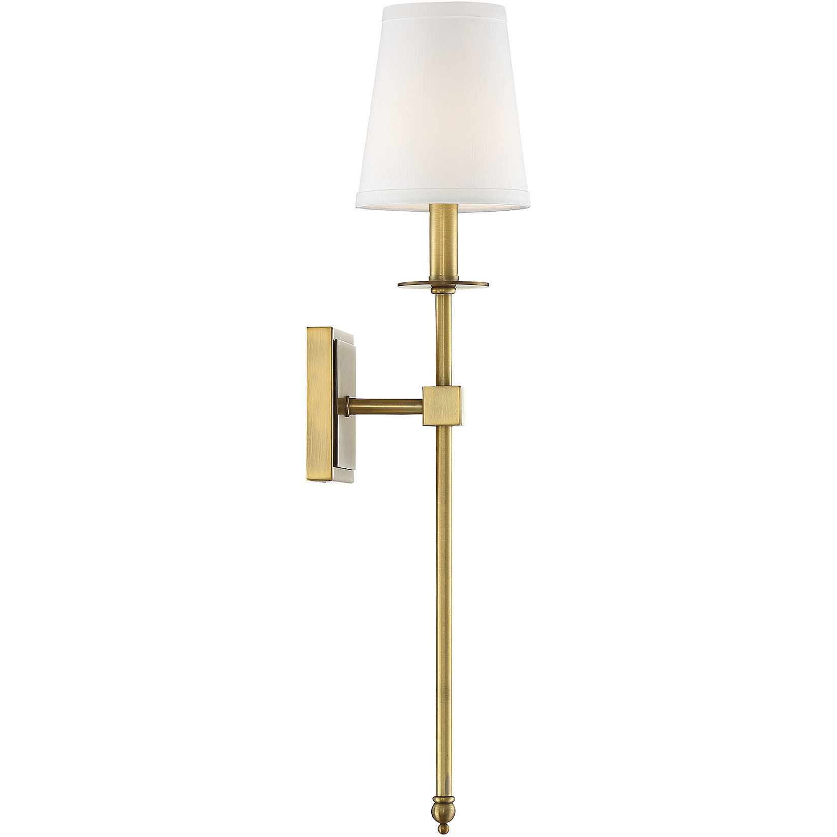 Monroe 1 Light 5 inch Warm Brass Wall Sconce Wall Light, Essentials