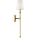 Monroe 1 Light 5 inch Warm Brass Wall Sconce Wall Light, Essentials