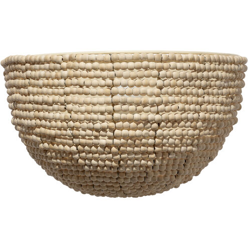 Barnacle 1 Light 12 inch Natural Demi Lune Sconce Wall Light