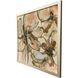Petal Play Green and Brown and Multi and Pink Framed Art
