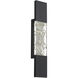 Glacier LED 27 inch Black Outdoor Wall Light, Beyond