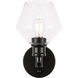Gene 1 Light 6 inch Black Wall sconce Wall Light