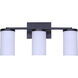 Britton 3 Light 21 inch Matte Black Vanity Fixture Wall Light