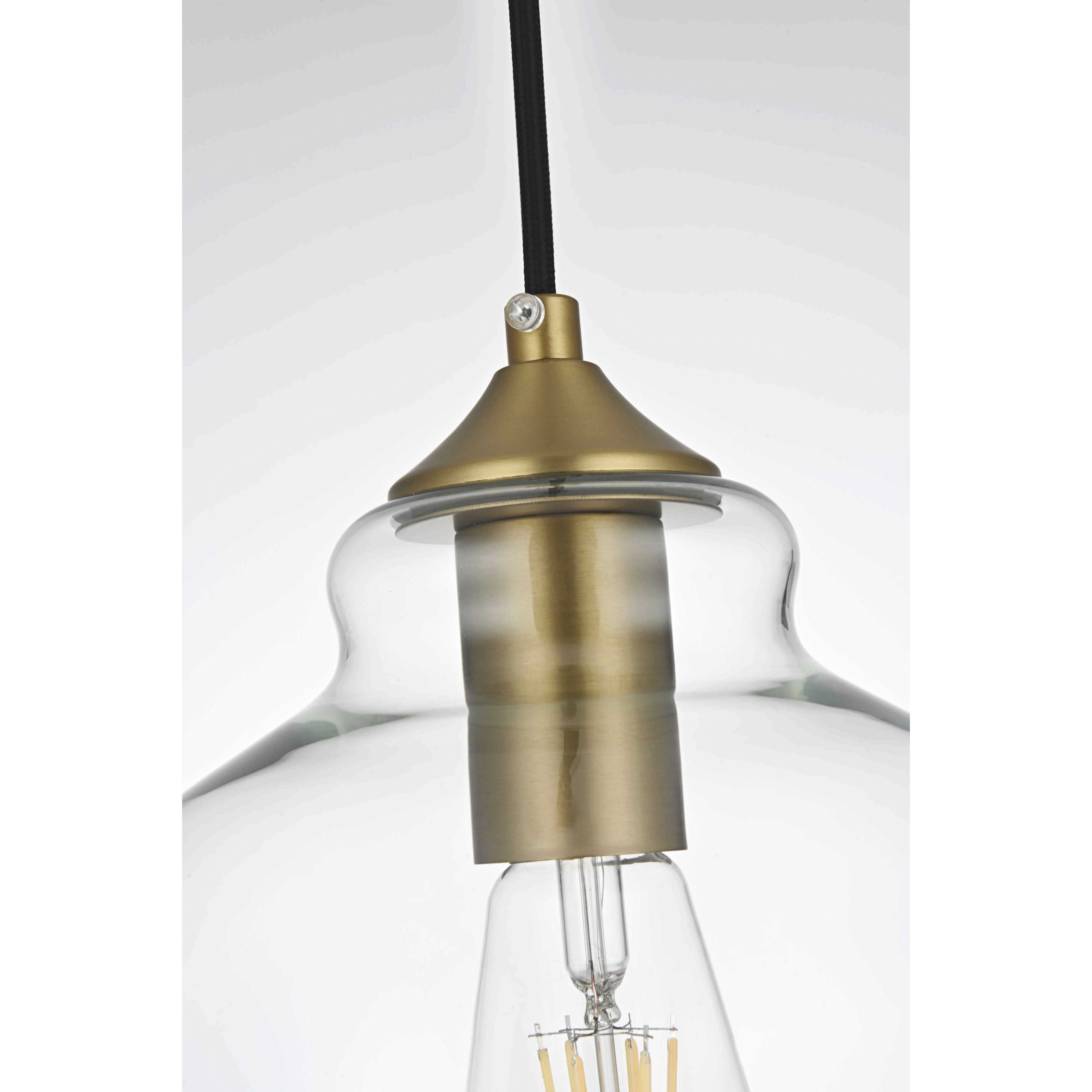 Destry 1 Light 8 inch Satin Gold Pendant Ceiling Light